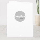 折り畳み式グ結婚リーティングカード カード (裏面)