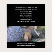 折り畳み式ツリーサービス名刺 名刺 (外部フラット)