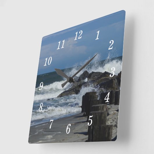折り畳み式壁時計で波を打つ スクエア壁時計 (傾斜)