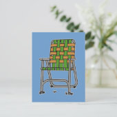 折り畳み式芝生椅子 ポストカード (スタンド正面)