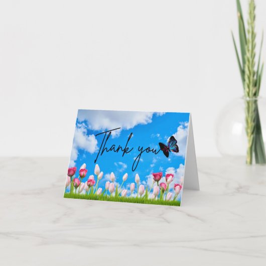 折り畳み感謝カード サンキューカード (正面)