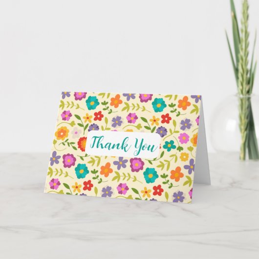 折り畳み感謝カード サンキューカード (正面)