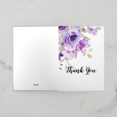 折り畳み感謝カード 箔グリーティングカード (外側レイダウン)