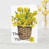 折り畳み感謝グリーティングカード カード (黄色い花)