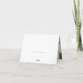 折り畳み感謝ユーバー(ユダヤ教の)バル・ミツバー金ゴールドトミーネイビーブルー サンキューカード (裏面)