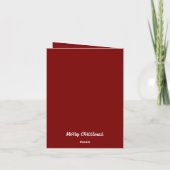 折り畳み招待状メリークリスマス 招待状 (裏面)