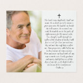 折り畳み日没海記念祈りの言葉カード 名刺 (内部フラット)