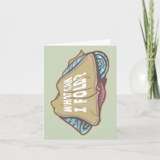 折り畳み服、洗濯日 カード (正面)