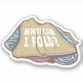 折り畳み服、洗濯日 シール (正面)