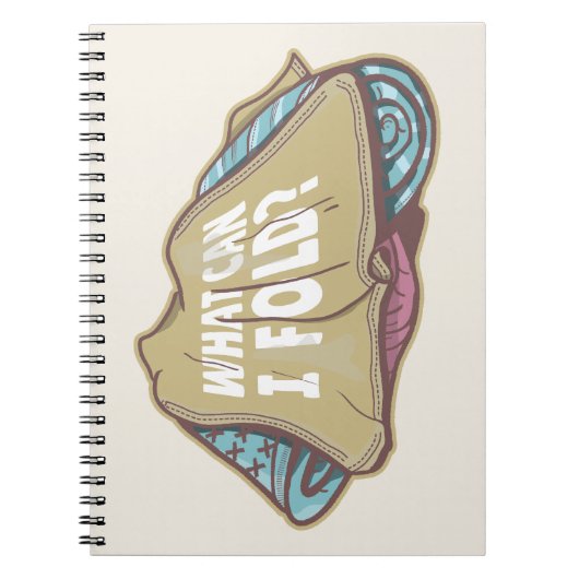 折り畳み服、洗濯日 ノートブック (正面)