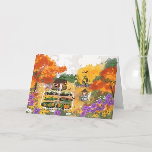 折り畳み秋ノテカード サンキューカード (正面)