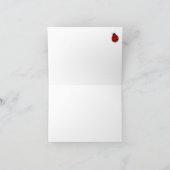 折り畳み空白のカード内レディバグ サンキューカード (内部)