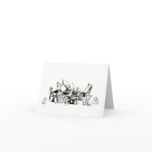 折り畳み空白のカード