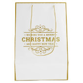 折り畳み箔挨拶カード ミディアムペーパーバッグ (裏面)