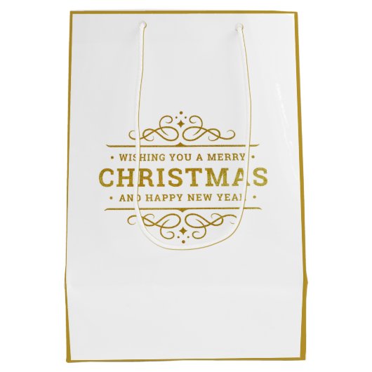 折り畳み箔挨拶カード ミディアムペーパーバッグ (裏面)