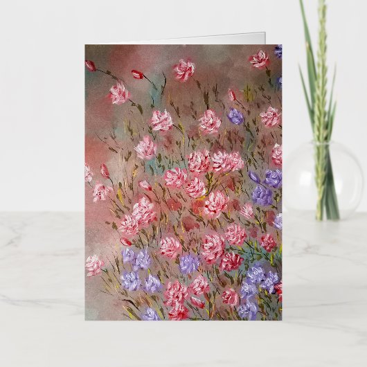 折り畳み箔挨拶カード 箔グリーティングカード (正面)