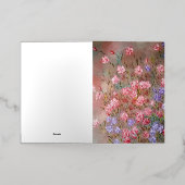 折り畳み箔挨拶カード 箔グリーティングカード (外側レイダウン)