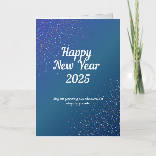 折り畳み箔挨拶カード 箔グリーティングカード (正面)