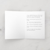 折り畳み箔挨拶カード 箔グリーティングカード (内側レイダウン)