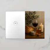 折り畳み箔挨拶カード 箔グリーティングカード (外側レイダウン)