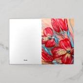 折り畳み箔挨拶カード 箔グリーティングカード (外側レイダウン)