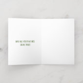 折り畳み箔結婚式招待状カード 箔グリーティングカード (内側レイダウン)