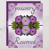 折り畳み結婚可能な予約ダリアパープルフローラ (正面/裏面)