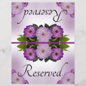 折り畳み結婚可能な予約ダリアパープルフローラ (正面)