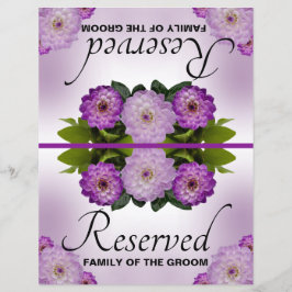 折り畳み結婚可能な予約ダリアパープルフローラ