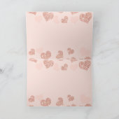 折り畳み結婚式招待状 招待状 (内部)