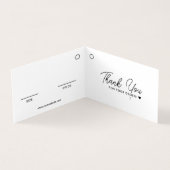 折り畳み衣類QRコードホワイトつるラベルカード (内部)