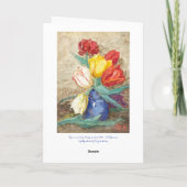 折り畳み誕生日カードチューリップ シーズンカード (裏面)