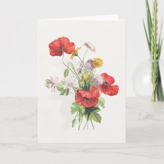 折り畳み誕生日カード サンキューカード (正面)