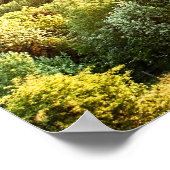 折り畳み農地を横切るウィンチェスターの丘の夕日 ポスター (角)