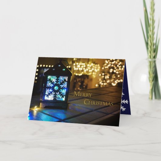 折り畳み雪片ライトカード カード (正面)