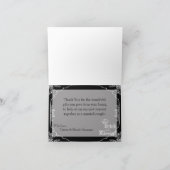 折り畳み食べサンキューカードドリンクBe結婚した Black サンキューカード (内部)