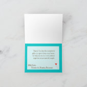 折り畳み10代のサンキューカードラブカップル サンキューカード (内部)