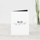 折り畳みR.I.P.マイユース30歳の誕生日招待状 招待状 (正面)