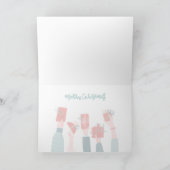 折り畳んだクリスマスカード サンキューカード (内部)