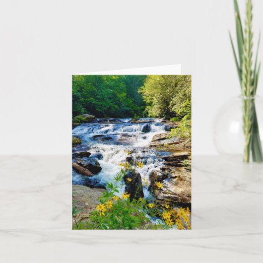 折り畳んだグリーティングカード(自然モチーフ) カード (正面)