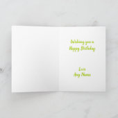 折り畳んだグリーティング誕生日カード カード (内部)