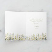 折り畳んだサンキューカードで赤ちゃんシャワー。 サンキューカード (内部)