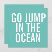 折り畳んだノートカードの海にジャンプ (正面/裏面)