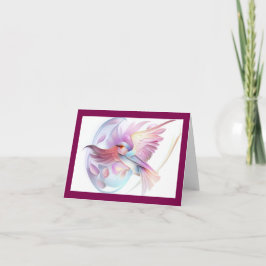 折り畳んだ遠くにノートカードを飛ばす サンキューカード