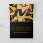 折り畳んだ「ありがとう」カード サンキューカード (内部)