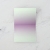 折り畳パーソナライズされたグラデーションみノート ノートカード (内部)