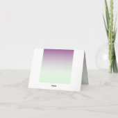 折り畳パーソナライズされたグラデーションみノート ノートカード (裏面)