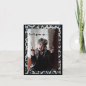折り畳ユーモアのあるんだグリーティングカードを成長させない カード (正面)
