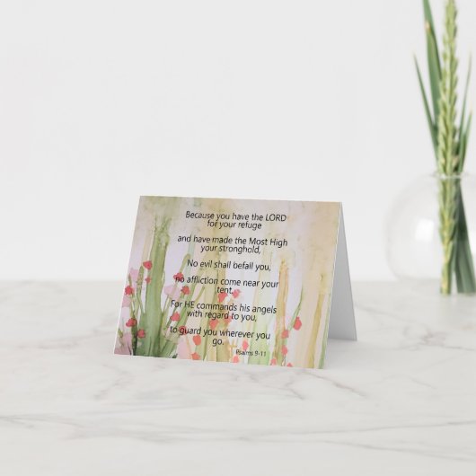 折り畳保護み空白の札 ノートカード (正面)