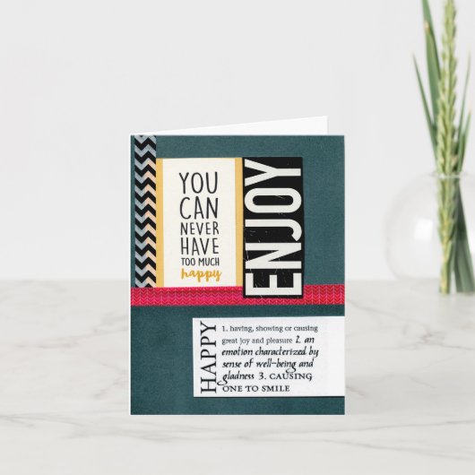 折り畳空白のみカード4"x5.6" カード (正面)